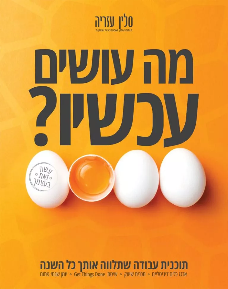 מה עושים עכשיו? ספר עבודה לעסק מצליח של סלין עזריה
